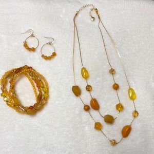 Jewelry necklace bracelet earrings